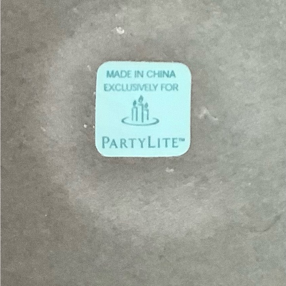 Partylite Pierced Cameo Candle Lamp, blue & white, EUC - Picture 5 of 5